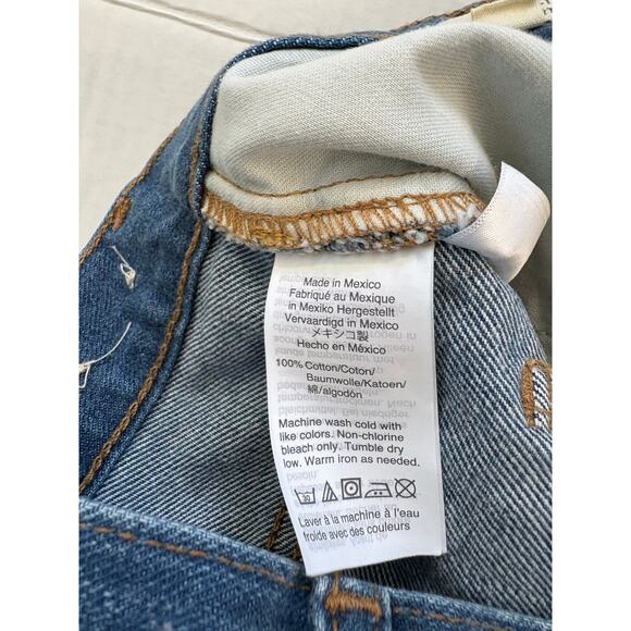 Madewell Women's the Perfect Jean Short Blue Size 26 Denim Cut Off High Rise - Picture 6 of 6